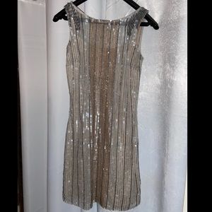 Aidan Mattox beaded sparkly mini cocktail dress